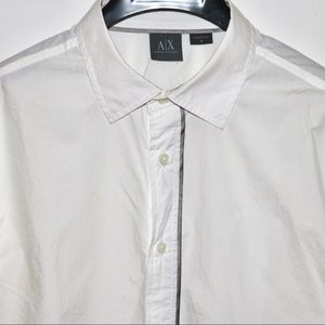 Armani Exhange White Cotton Shirt